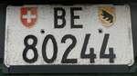 (282'686) - Schweizer Autonummer - BE 80'244 - am 1. Dezember 2025 in Thun-Lerchenfeld