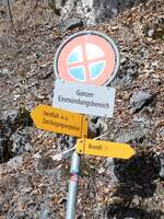 (285'224) - Wegweiser mit Halteverbot am 5. M�rz 2026 in Isenfluh