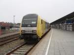 ER 20-001 der Nord-Ostsee-Bahn als NOB nach Hamburg-Altona in Westerland (Sylt). 21.03.2009