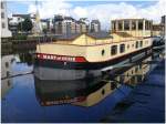 Hausboot in Leith, in der Nhe des Ocean Terminal in Edinburgh. (03.08.2008)