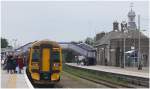 Viel Volk auf den morgendlichen Zug nach Aberdeen in Inverurie.(05.08.2008)