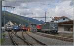 60 Jahre BoBo / Re 4/4 II - aus diesem Anlass organisierten die OeBB ein noch nie da gewesenes Re 4/4 Treffen. Wobei dazu unter anderem auch die Re 4/4 I, BLS Ae 4/4 und Re 4/4 /425), Re 450 und sogar die RhB Schmalspurlok Ge 613  eingeladen  wurde. 
Ich besuchte das grandiose Fest nur so am Rande und in kurzer Zeit, so dass ich hier nur wenige Bilder zeigen kann. 

Balsthal, den 14. Sept. 2024