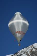 ... fliegt der Ballon. ber Berge, ber Meere, ja um die ganze Welt.
Chteau d'Oex, den 30. Jan 2008