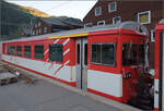 Gemischtklassiger Steuer-Einheitswagen I, ABt 4192 der MGB mit Kopfdesign im Stil der Deh 4/4 II der FO. Andermatt, August 2025.