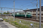 150 Jahre Emmentalbahn.

Der Wellensittich Be 4/4 761 trifft vom nahegelegenen Depot Oberdorf ein. Burgdorf, Mai 2025.
