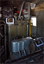 150 Jahre Emmentalbahn. 

Ce 4/4 315 von innen: Trafo. Konolfingen, Mai 2025.