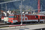 HGe 101 961 Horgen auf Bereitschaft in Meiringen. August 2025.