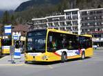 (273'247) - GrindelwaldBus, Grindelwald - Nr. 201/BE 905'201 - Mercedes am 28. Mrz 2025 beim Bahnhof Grindelwald