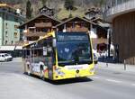 (273'279)  GrindelwaldBus, Grindelwald - Nr. 202/BE 908'202 - Mercedes am 28. Mrz 2025 in Grindelwald, Sportzentrum