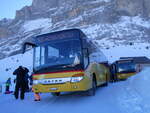 (272'572) - PostAuto Bern - BE 401'465/PID 4715 - Setra (ex AVG Meiringen Nr. 65) am 2. Mrz 2025 auf der Grossen Scheidegg