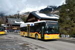 (285'159) - PostAuto Bern - BE 707'944/PID 12'071 - Mercedes (ex K�bli, Gstaad) am 1. M�rz 2026 beim Bahnhof Les Diablerets