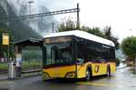 (278'068) - PostAuto Graubnden - GR 162'991/PID 12'081 - eSolaris am 26. Juli 2025 beim Bahnhof Saanen