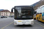 (283'446) - PostAuto Wallis - VS 449'116/PID 10'444 - MAN am 23. Dezember 2025 in Brig, Garage