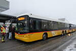 (283'834) - Steiner, Messen - SO 21'149/PID 5371 - Scania/Hess am 10. Januar 2026 beim Bahnhof Frutigen