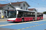 (278'549) - Intertours, Domdidier - Nr. 705/FR 300'705 - Solaris (ex PostBus/A BD 15'717) am 5. August 2025 beim Bahnhof Aigle
