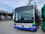 (272'739) - PostAuto Nordschweiz - PID 12'420 - Mercedes (ex TPL Lugano Nr. 404) am 9. Mrz 2025 in Kerzers, Murtenstrasse