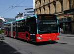 (274'485) - VB Biel - Nr. 163/BE 821'163 - Mercedes am 2. Mai 2025 beim Bahnhof Biel