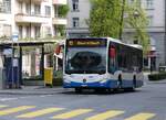 (274'018) - VBL Luzern - Nr. 624/LU 15'088 - Mercedes am 15. April 2025 in Luzern, Zhringerstrasse