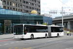 (278'300) - Wieland, Murten - Nr. 134/FR 300'606 - Mercedes (ex Interbus, Yverdon Nr. 222; ex VBL Luzern Nr. 161) am 1. August 2025 beim Bahnhof Bern Europaplatz