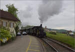 Brauereifest Feldschlsschen.

Der Sandwichzug mit E 2/2 8666 'Chnurrli' und E 3/3 8512 auf Pendelfahrt Rheinfelden-Feldschlsschen. April 2025.