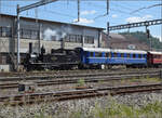 150 Jahre Emmentalbahn. 

Für Dampffahrten auf dem unteren Stück der Emmentalbahn war an dem Wochenende hauptsächlich Eb 2/4 35 der Jura-Simplon zuständig. Burgdorf, Mai 2025.