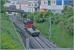 Der SBB Tm 234 434-2  Dart  (Windhoff) erreicht aus Richtung Villeneuve kommend Montreux. 

29. April 2025