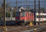 Re 4/4 II 11304 ist in Biel geparkt. Dezember 2026.