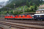 Eine SBB Re 8/8 in Form zwei gekuppelter Re II, die Re 4/4 11194 (Re 420 / 91 85 4 420 194-3 CH-SBB) und Re 4/4 11156 (Re 420 / 91 85 4 420 156-2 CH-SBB) hat am 02.08.2019 (leider bei Regen), mit dem Venice Simplon-Orient-Express (VSOE) nach Venedig, den Bahnhof Göschenen erreicht.

Der Orient-Express, für mich der Zug der Züge bzw. die „König der Züge“, und dann noch auf dieser wunderbaren Strecke, der Gotthardbahn. Nur fehlt mir dafür etwas Sponsoring😉, potenzielle Sponsoren dürfen sich aber gerne bei mir melden 😊.   
