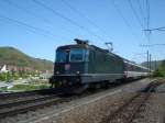 Re 4/4 11161 mit EC nach Basel SBB bei Liestal am 24.04.2008