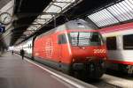RE460030-0 im Design der Bahn 2000. Taufname Sntis