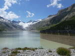 (277'443) - Der Oberaar Stausee am 1. Juli 2025 in Oberaar