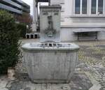 (269'775) - Brunnen von 1941 am 10. Dezember 2024 beim Bahnhof Sursee