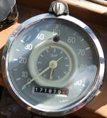 (278'155) - Lorenz, Lyssach - BE 2548 U - Saurer/Saurer (ex Geiger, Adelboden Nr. 8; ex P 1997) am 27. Juli 2025 in Adelboden, Dorfstrasse (Detailaufnahme - 1'171'879,6 Kilometer)