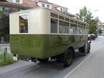 (267'011) - SVB Bern (Bernmobil historique) - Nr. 5/BE 29'005 - Saurer am 14. September 2024 in Bern, Bachmtteli