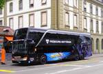 (277'521) - Horner, Tafers  Nr. 8/FR 300'508 - Setra am 4. Juli 2025 beim Bahnhof Bern