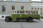 (278'272) - SVB Bern (Bernmobil historique) - Nr. 5/BE 29'005 - Saurer am 1. August 2025 in Bern, Bundeshaus