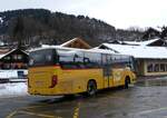 (270'692) - PostAuto Bern - BE 401'263/PID 4504 - Setra (ex AVG Meiringen Nr. 63) am 6. Januar 2025 beim Bahnhof Gstaad