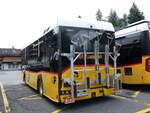 (276'281) - PostAuto Graubnden - GR 162'991/PID 12'081 - eSolaris am 5. Juni 2025 beim Bahnhof Gstaad