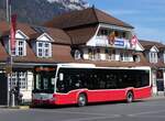 (272'680) - PostAuto Bern - BE 707'884/PID 12'414 - Mercedes (ex Wiener Linien, A-Wien Nr. 8154) am 7. Mrz 2025 beim Bahnhof Interlaken Ost