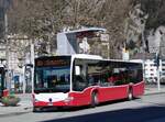 (273'086) - PostAuto Bern - BE 707'874/PID 12'319 - Mercedes (ex Wiener Linien, A-Wien Nr. 8163) am 20. Mrz 2025 beim Bahnhof Interlaken West