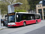 (274'165) - PostAuto Bern - BE 707'884/PID 12'414 - Mercedes (ex Wiener Linien, A-Wien Nr. 8154) am 24. April 2025 beim Bahnhof Interlaken West