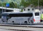 (275'782) - Aus Oesterreich: Gassner, Uttendorf - ZE 333 II - Scania/Higer am 23. Mai 2025 beim Bahnhof Interlaken Ost