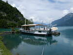 (276'194) - Motorschiff Tggelibock am 1. Juni 2025 auf dem Brienzersee bei Interlaken