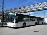 (274'330) - Wieland, Murten - Nr. 123/FR 300'604 - Mercedes (ex Knecht, Windisch Nr. 215; ex Interbus, Yverdon Nr. 215; ex BVB Basel Nr. 794; ex ASN Stadel Nr. 199/PID 4125) am 28. April 2025 beim Bahnhof Langnau