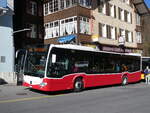 (272'685) - PostAuto Bern - BE 640'277/PID 12'318 - Mercedes (ex Wiener Linien, A-Wien Nr. 8158) am 8. Mrz 2025 beim Bahnhof Lauterbrunnen