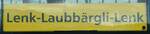 (277'202) - Routentafel - Lenk-Laubbrgli-Lenk - am 21. Juni 2025 beim Bahnhof Lenk