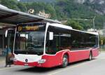 (276'460) - PostAuto Bern - BE 707'874/PID 12'319 - Mercedes (ex Wiener Linien, A-Wien Nr. 8163) am 7. Juni 2025 in Meiringen, Postautostation