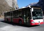 (272'693) - PostAuto Bern - BE 707'874/PID 12'319 - Mercedes (ex Wiener Linien, A-Wien Nr. 8163) am 8. Mrz 2025 in Stechelberg, Schilthornbahn
