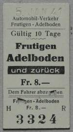 (281'569) - AFA-Einzelbillet vom 5. Januar 1941 am 17. Oktober 2025 in Thun