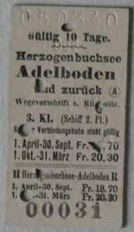 (283'180) - AFA-Einzelbillet vom 5. M�rz 1940 am 14. Dezember 2025 in Thun (Vorderseite)